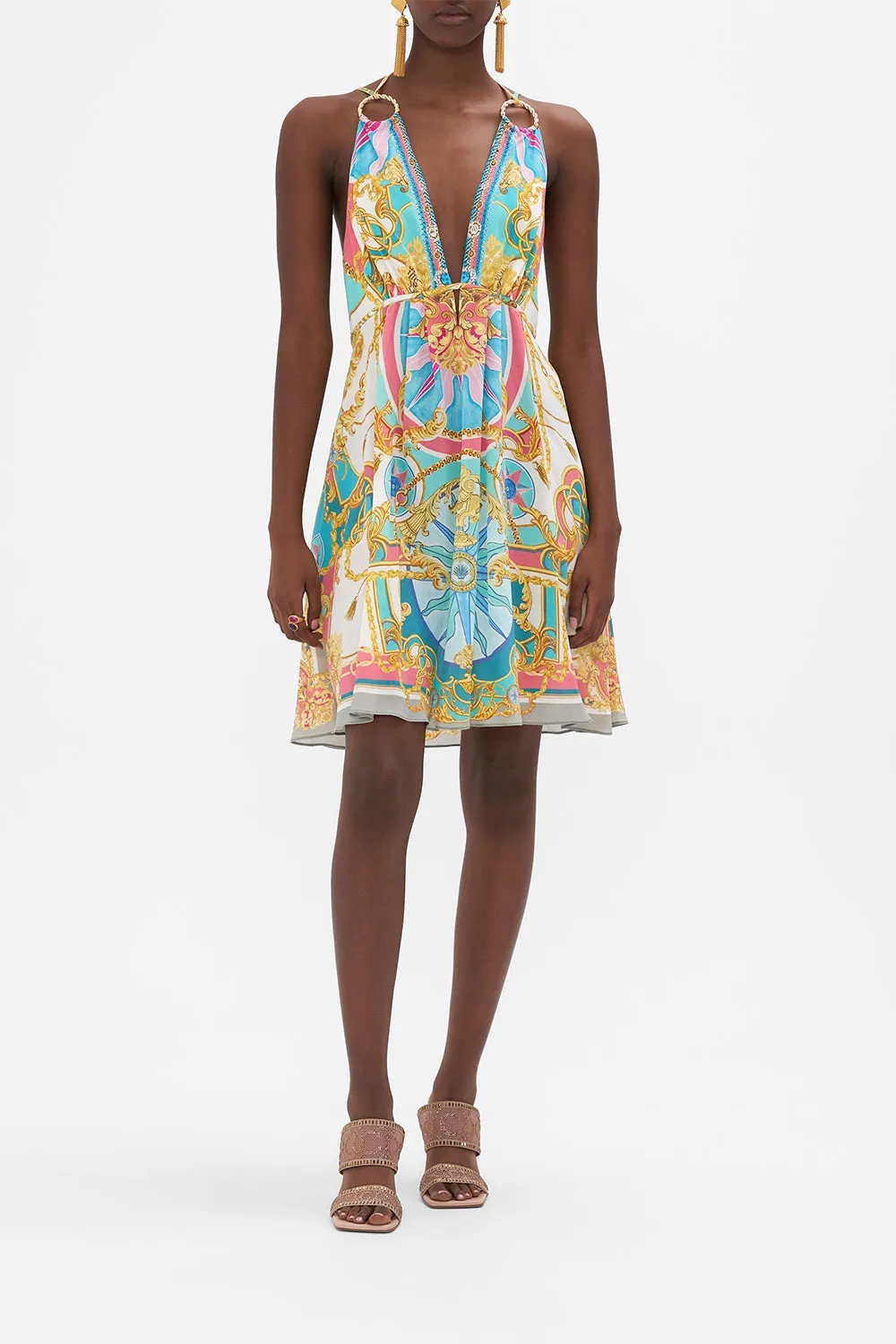 SHORT FLARED DRESS WITH HARDWARE SAIL AWAY WITH ME sold by Camilla