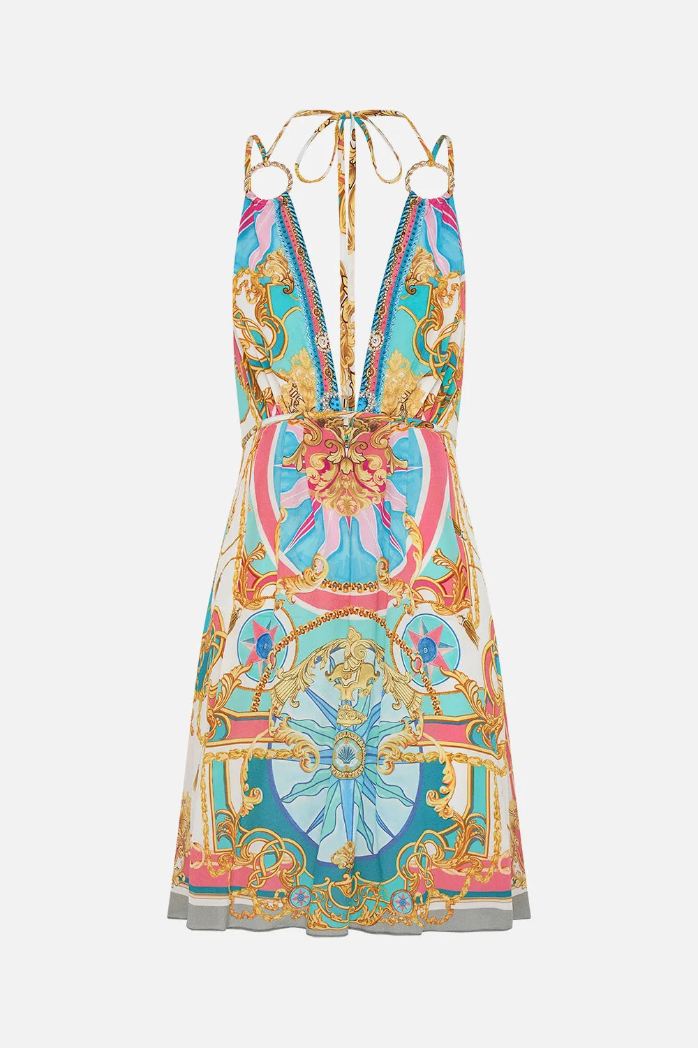 SHORT FLARED DRESS WITH HARDWARE SAIL AWAY WITH ME sold by Camilla product image thumbnail 3