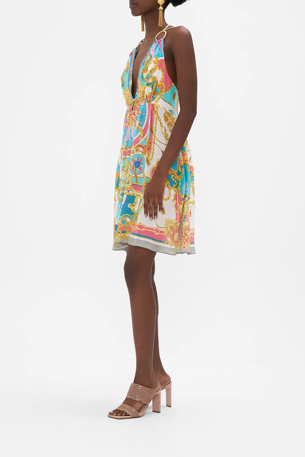 SHORT FLARED DRESS WITH HARDWARE SAIL AWAY WITH ME sold by Camilla product image thumbnail 4