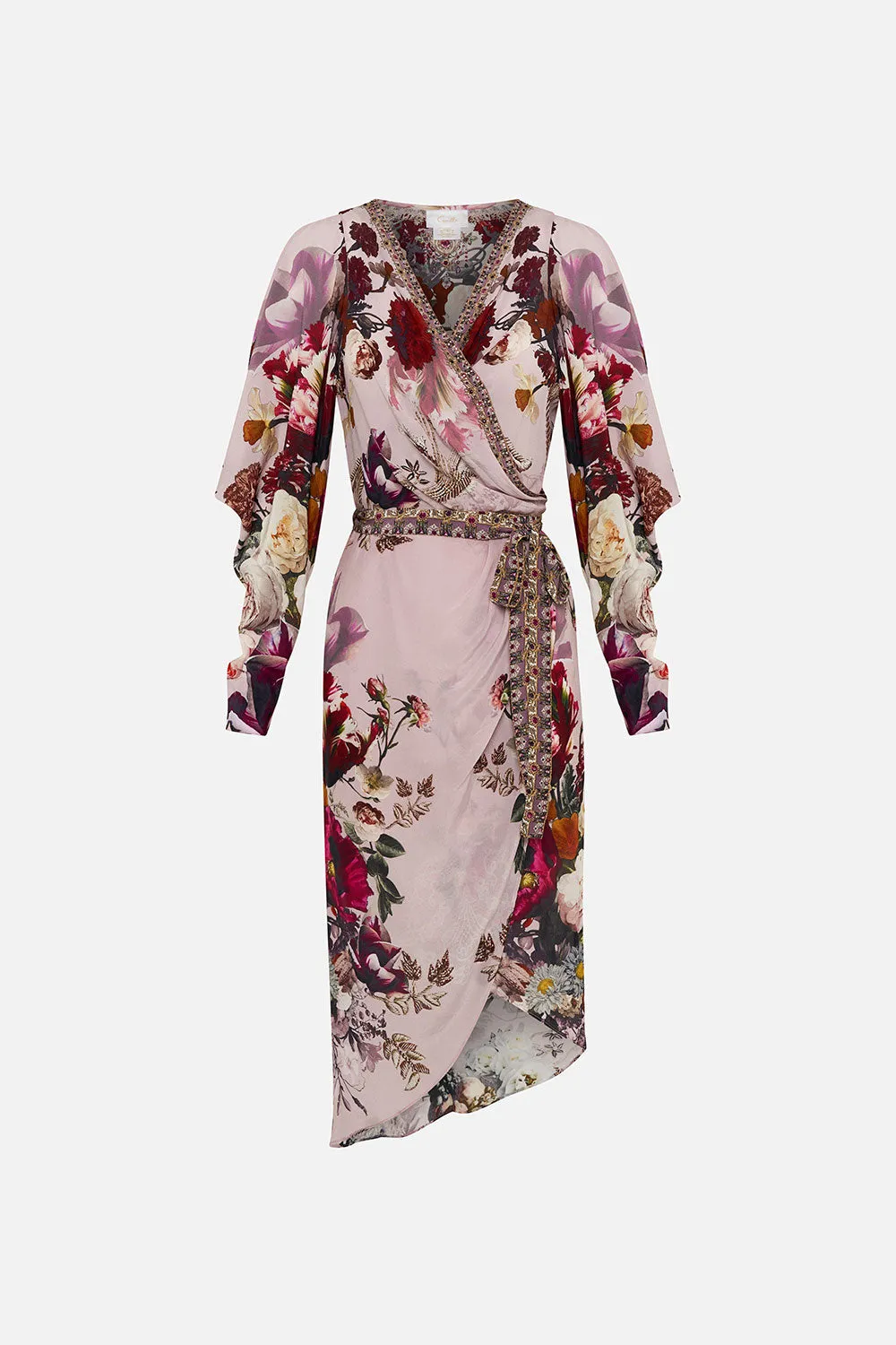 WRAP DRESS WITH DRAPED SLEEVE GYPSY ROSE sold by Camilla product image thumbnail 3