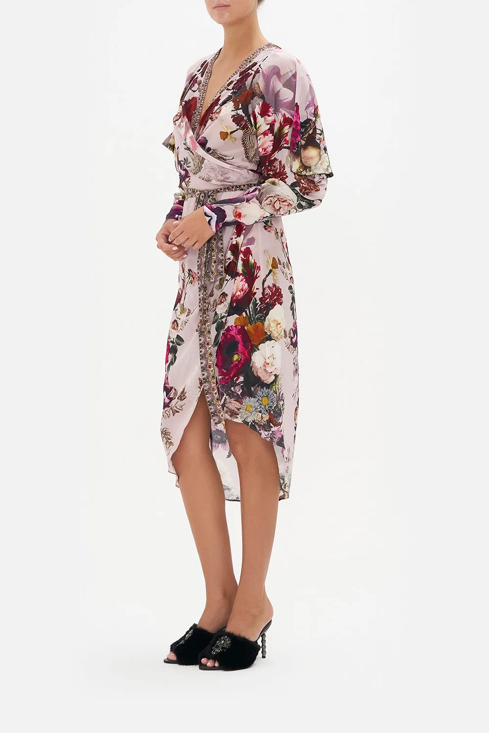 WRAP DRESS WITH DRAPED SLEEVE GYPSY ROSE sold by Camilla product image thumbnail 4