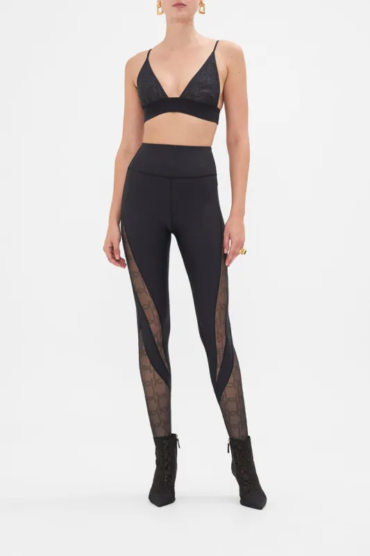 MESH SOFT PULL ON TRI BRA SOLID BLACK sold by Camilla