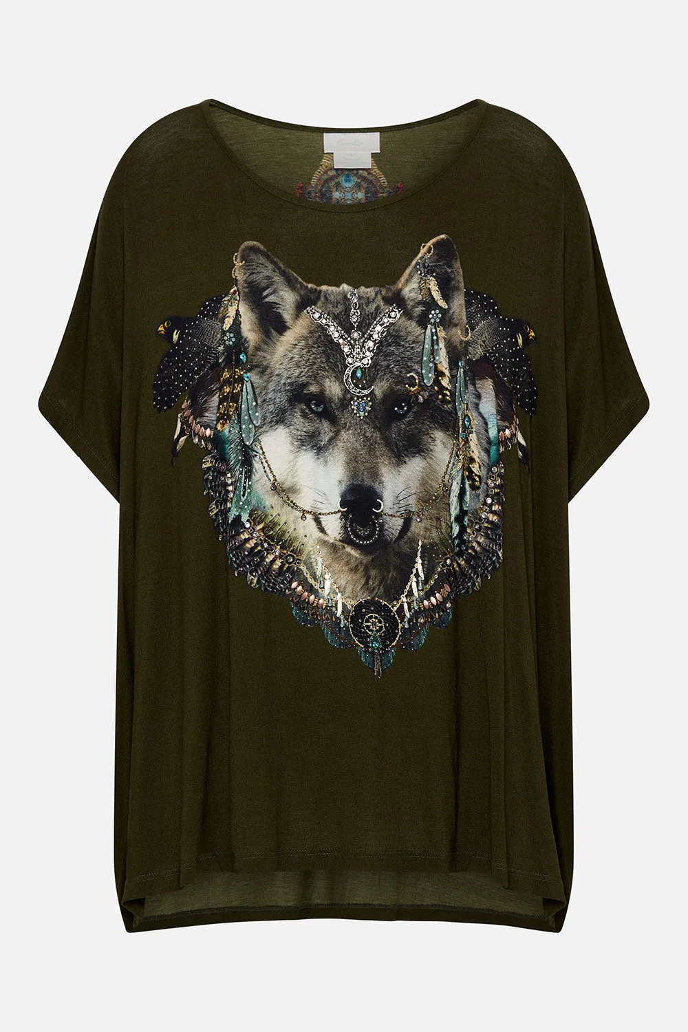 LOOSE FIT BOXY TEE CALL OF THE FALCON sold by Camilla product image thumbnail 3