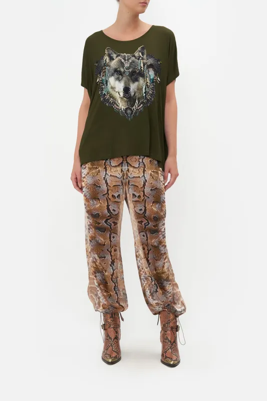 LOOSE FIT BOXY TEE CALL OF THE FALCON sold by Camilla