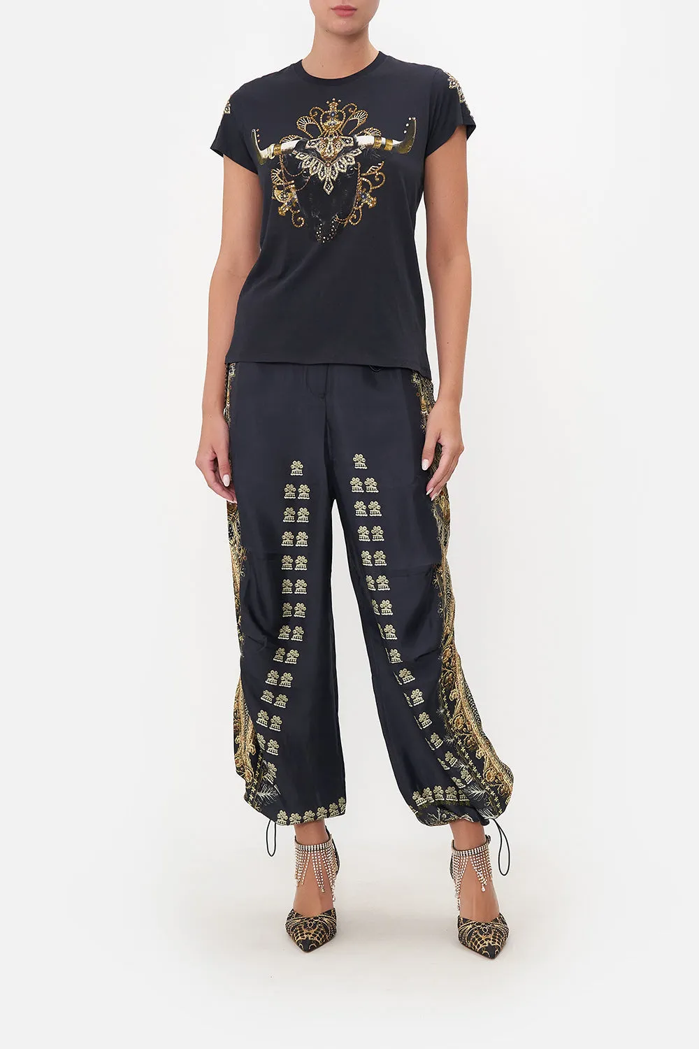 SLIM FIT ROUND NECK T-SHIRT ITS ALL OVER TORERO sold by Camilla