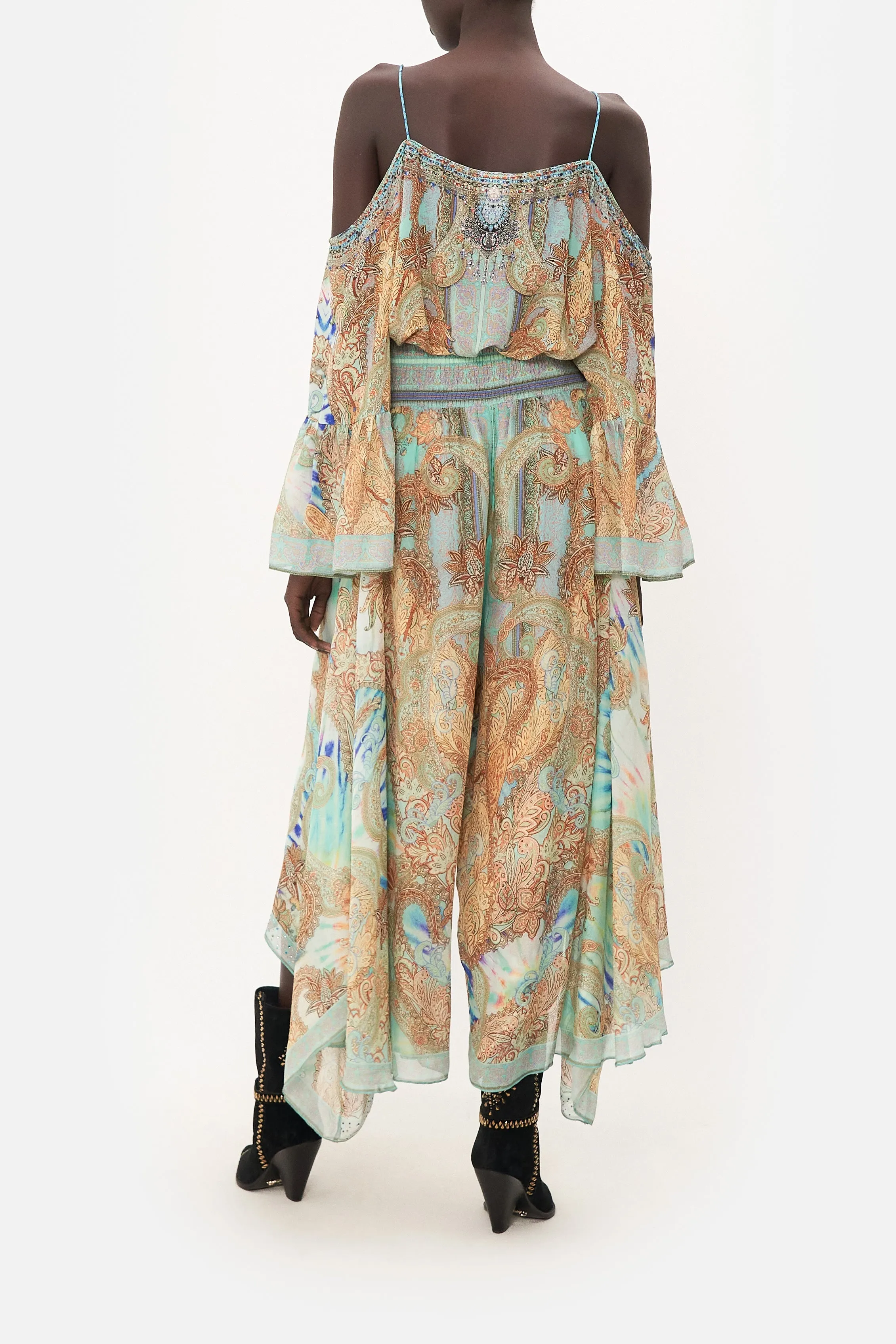 CROSS OVERLAY PANT MAKE LOVE NOT WAR sold by Camilla product image thumbnail 2