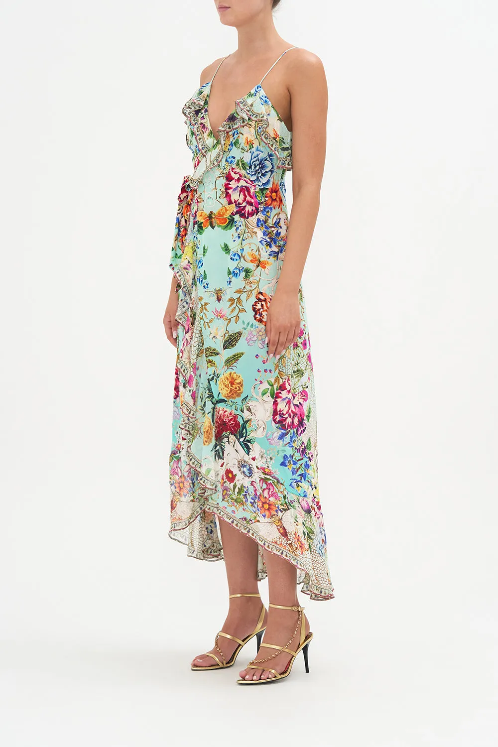 LONG WRAP DRESS WITH FRILL HONEY HONEY sold by Camilla product image thumbnail 4