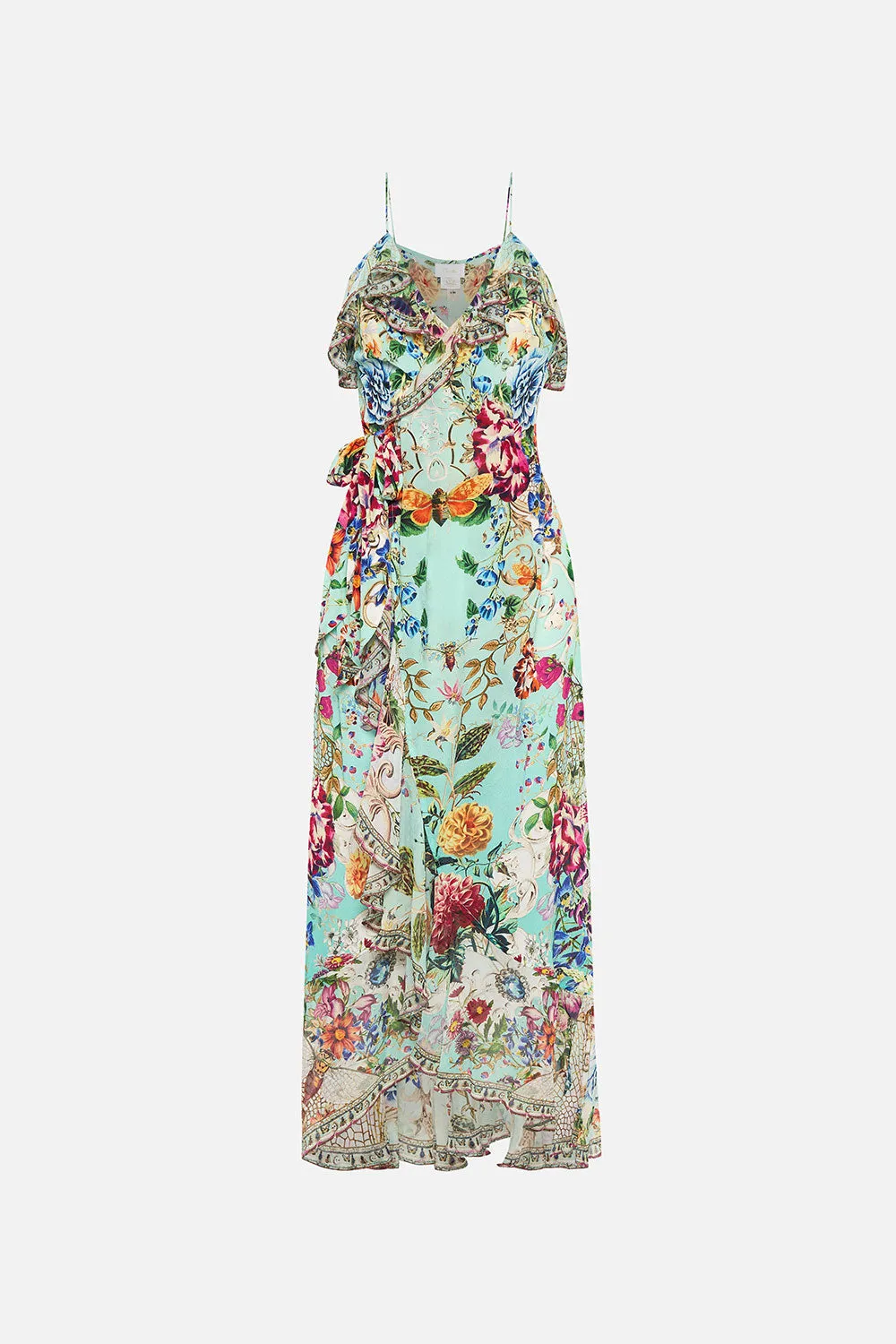 LONG WRAP DRESS WITH FRILL HONEY HONEY sold by Camilla product image thumbnail 3