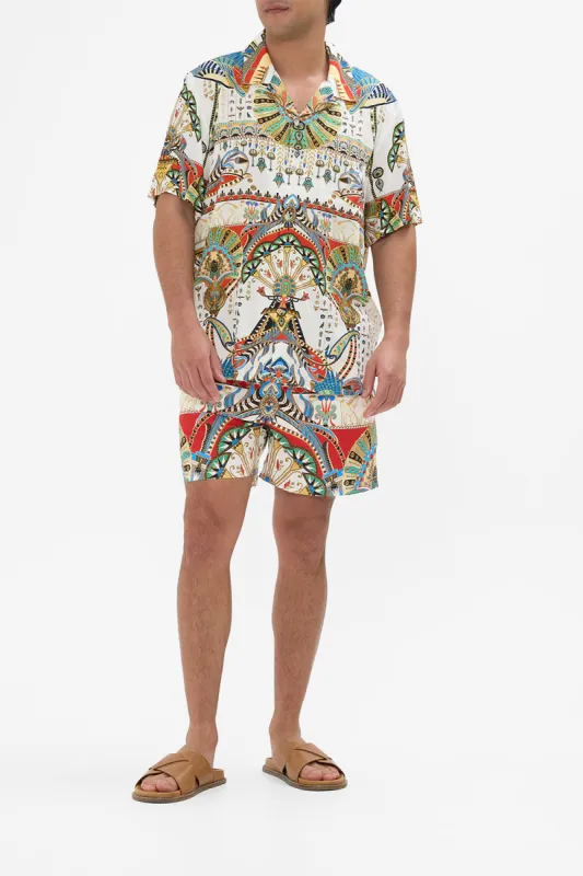 SHORT SLEEVE CAMP COLLARED SHIRT VALLEY OF THE QUEENS sold by Camilla