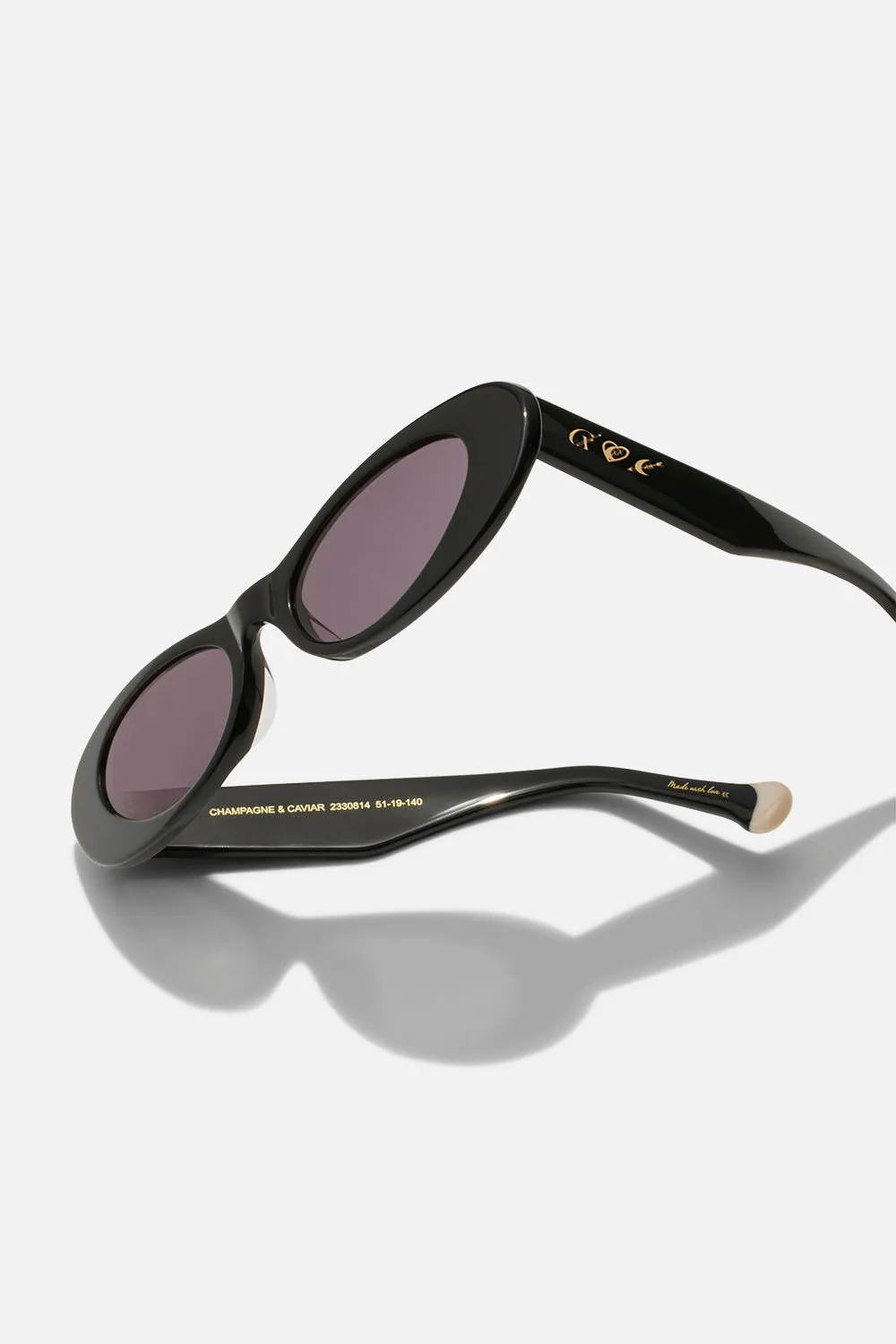 CHAMPAGNE & CAVIAR SUNGLASSES SOLID BLACK sold by Camilla product image thumbnail 3