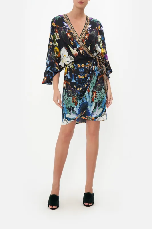 DRAPED FRONT WRAP DRESS HYPNOTISE ME sold by Camilla