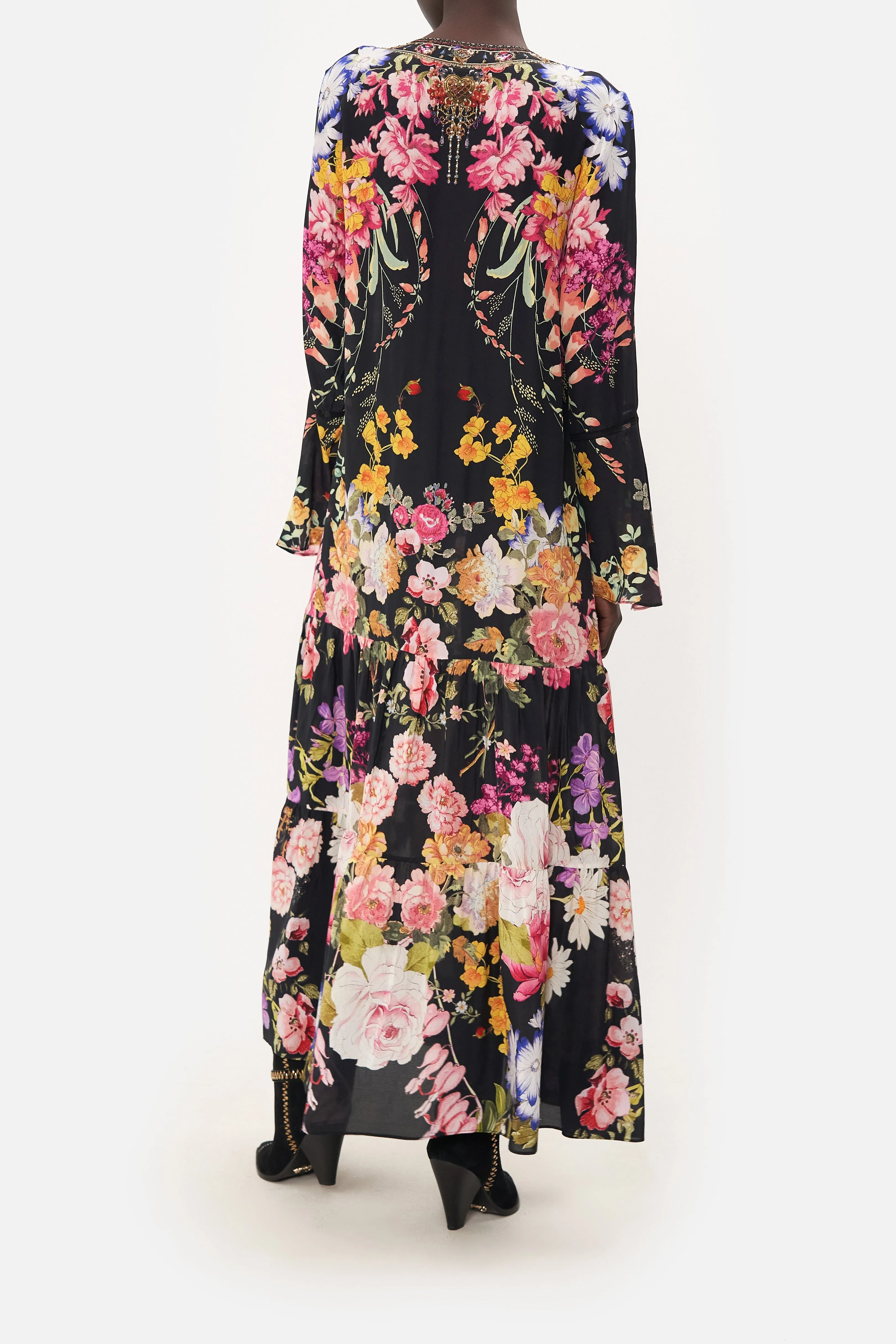 LACE UP DRESS WITH TIERED HEM LIBERTINE LADY sold by Camilla product image thumbnail 2