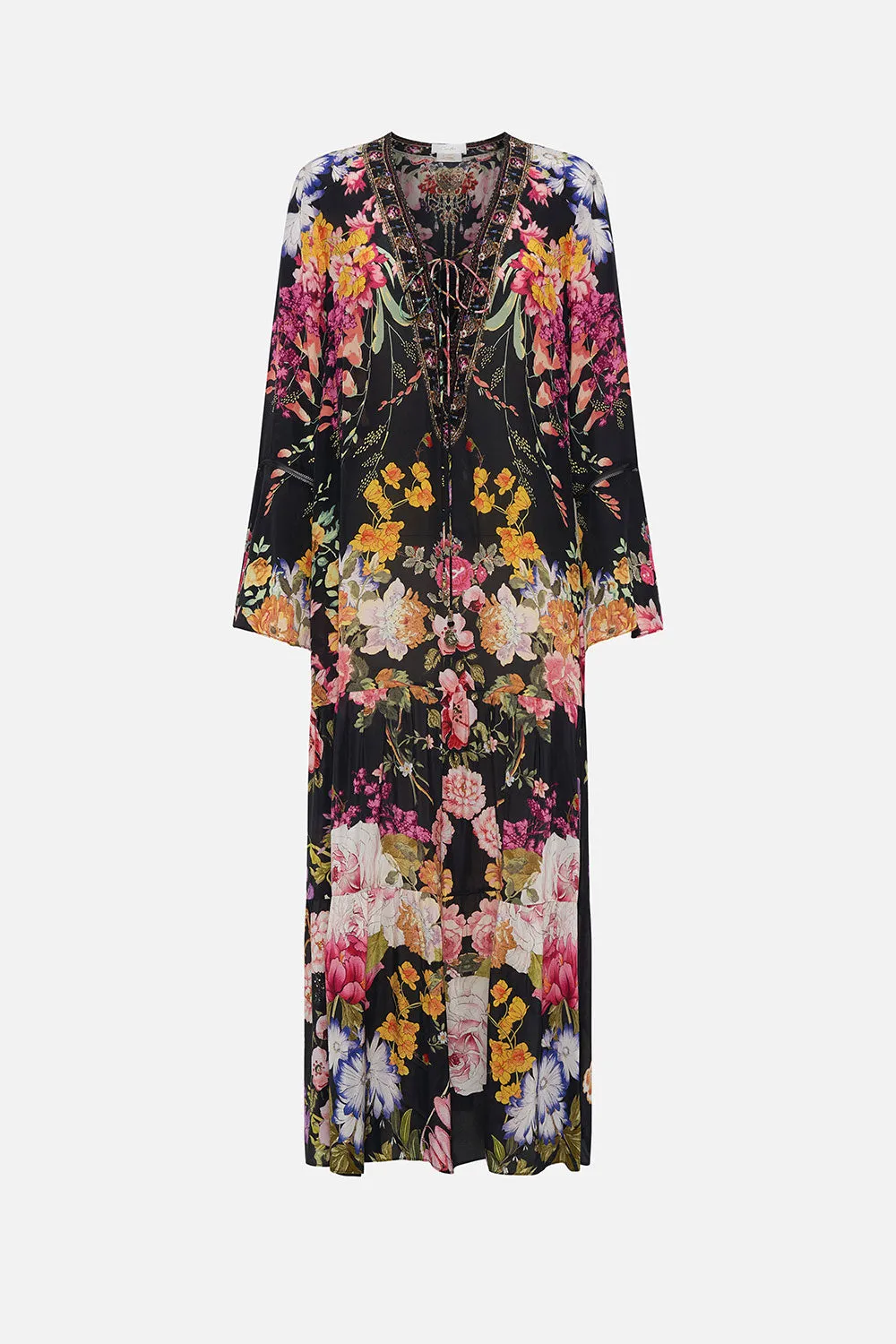 LACE UP DRESS WITH TIERED HEM LIBERTINE LADY sold by Camilla product image thumbnail 3