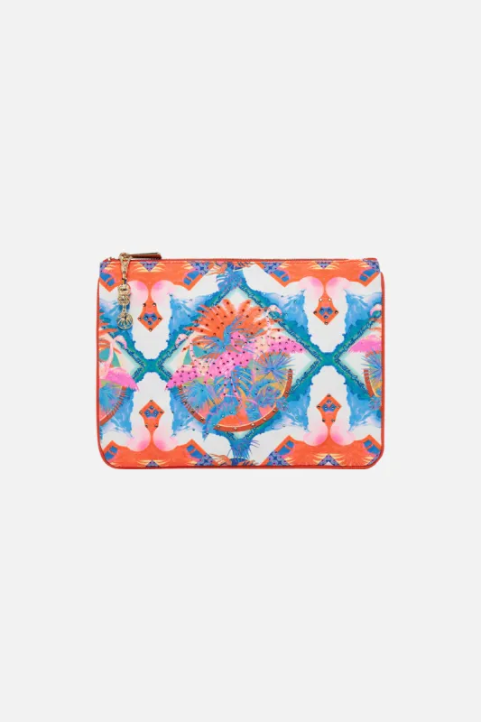 SMALL CANVAS CLUTCH FLAMENCO FLAMINGO sold by Camilla