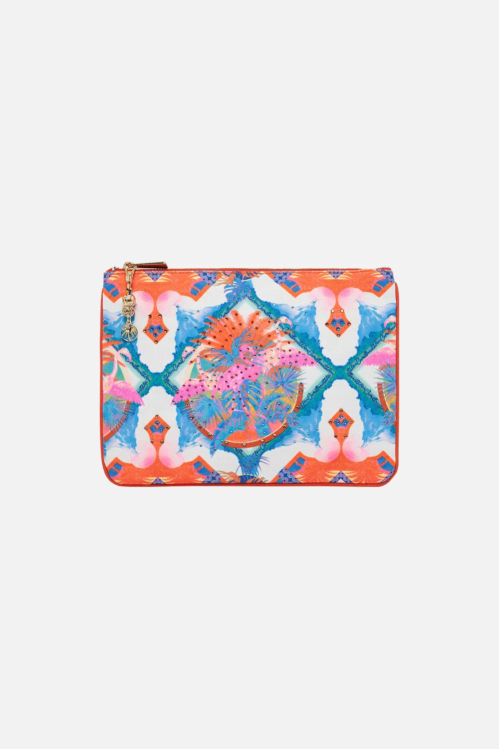 SMALL CANVAS CLUTCH FLAMENCO FLAMINGO sold by Camilla