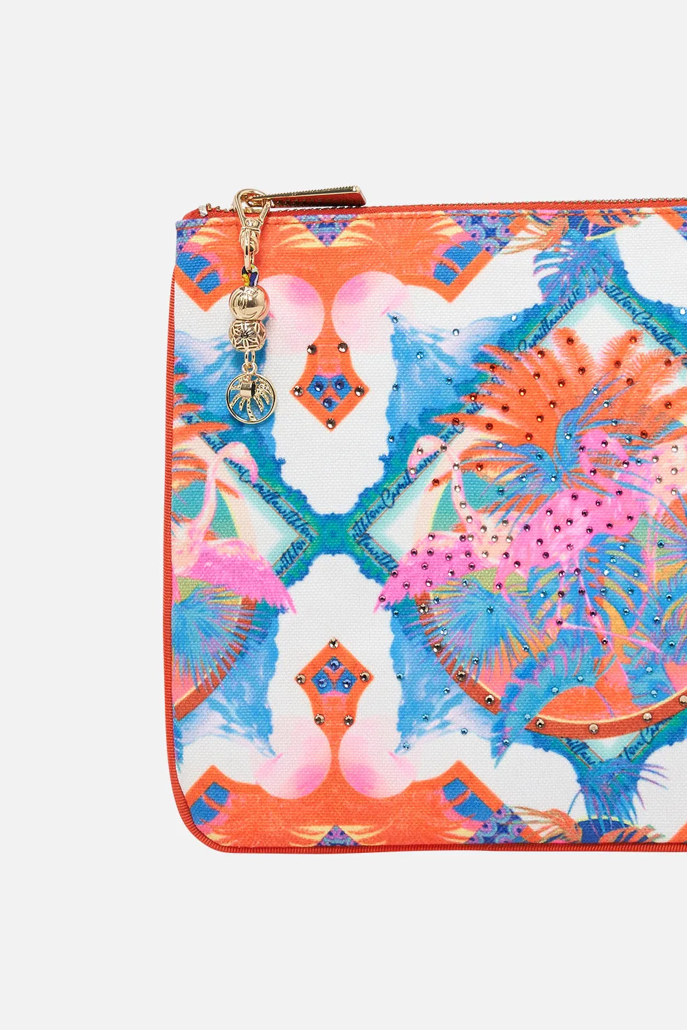 SMALL CANVAS CLUTCH FLAMENCO FLAMINGO sold by Camilla product image thumbnail 2