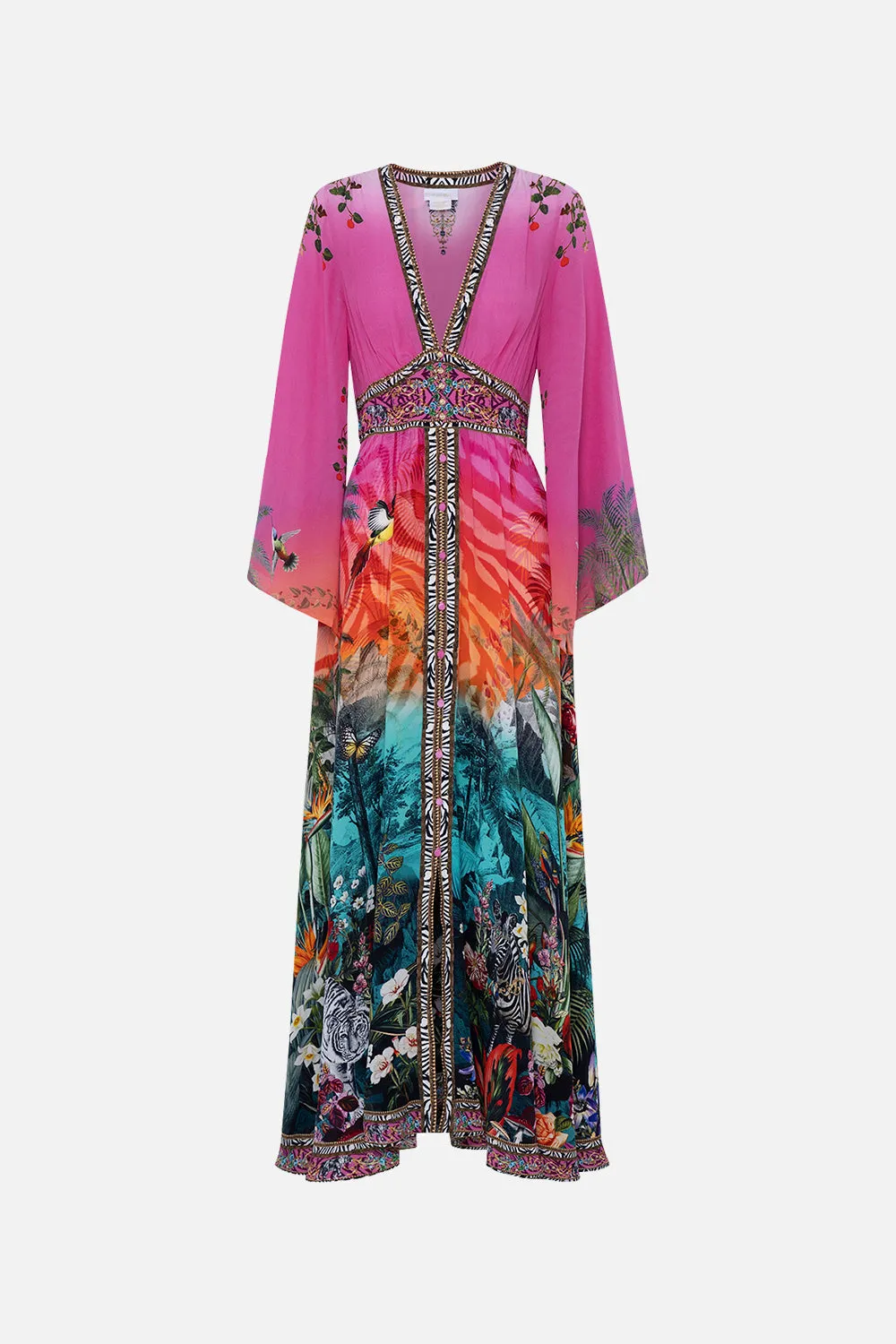 KIMONO SLEEVE DRESS WITH SHIRRING DETAIL UNTAMED RUNAWAY sold by Camilla product image thumbnail 3