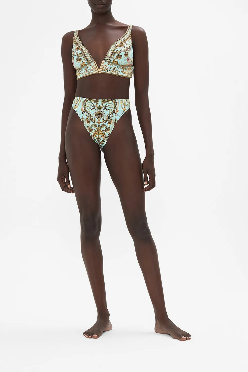 V NECK HARDWARE BRA ADIEU YESTERDAY sold by Camilla