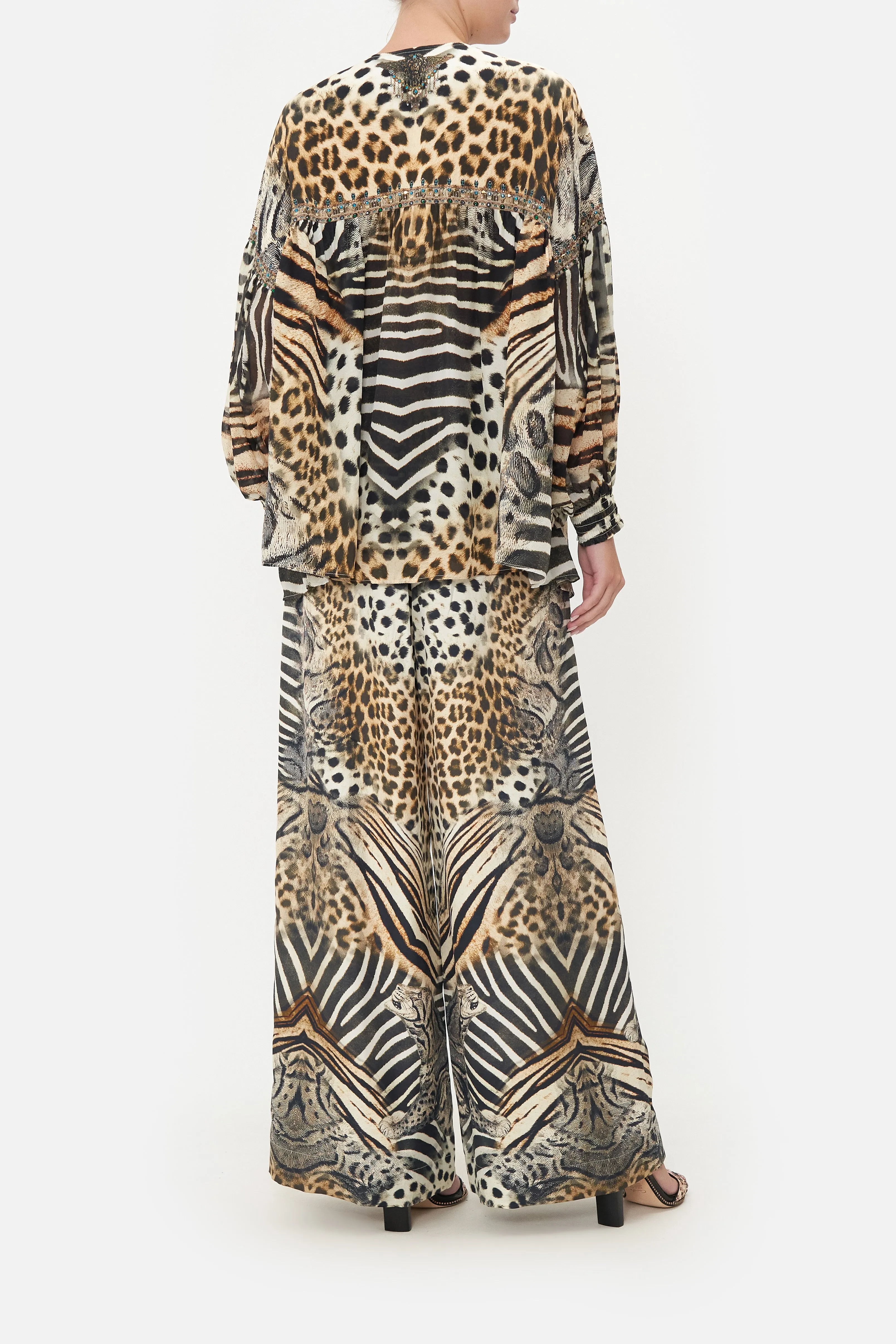 BLOUSON BLOUSE WITH NECK TIE FOR THE LOVE OF LEO sold by Camilla product image thumbnail 2