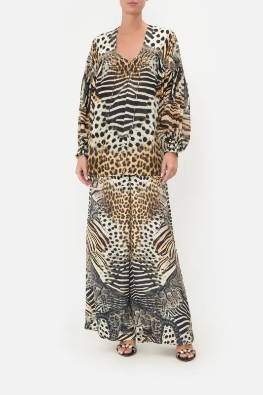 BLOUSON BLOUSE WITH NECK TIE FOR THE LOVE OF LEO sold by Camilla