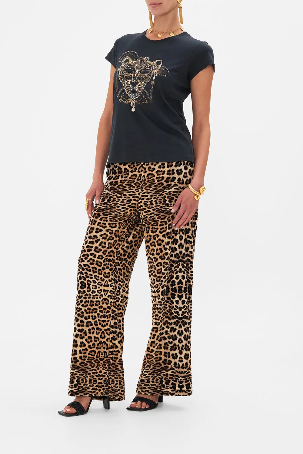 SLIM FIT ROUND NECK T-SHIRT MASKED AT MOONLIGHT sold by Camilla product image thumbnail 4