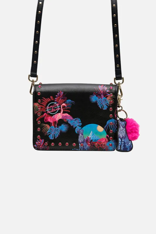 CROSS BODY BOX BAG NAUGHTY NEON made by Camilla