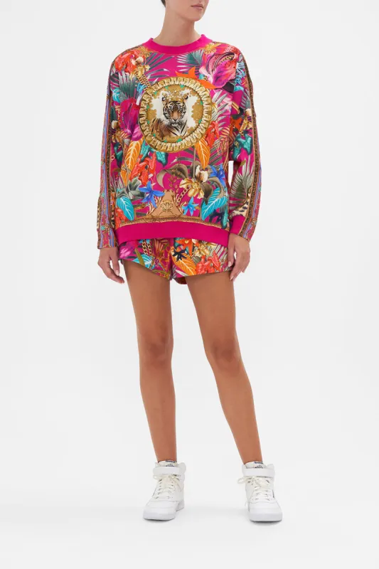 OVERSIZED SWEAT WITH CONTRAST STRIPE GAIAS GIRL sold by Camilla