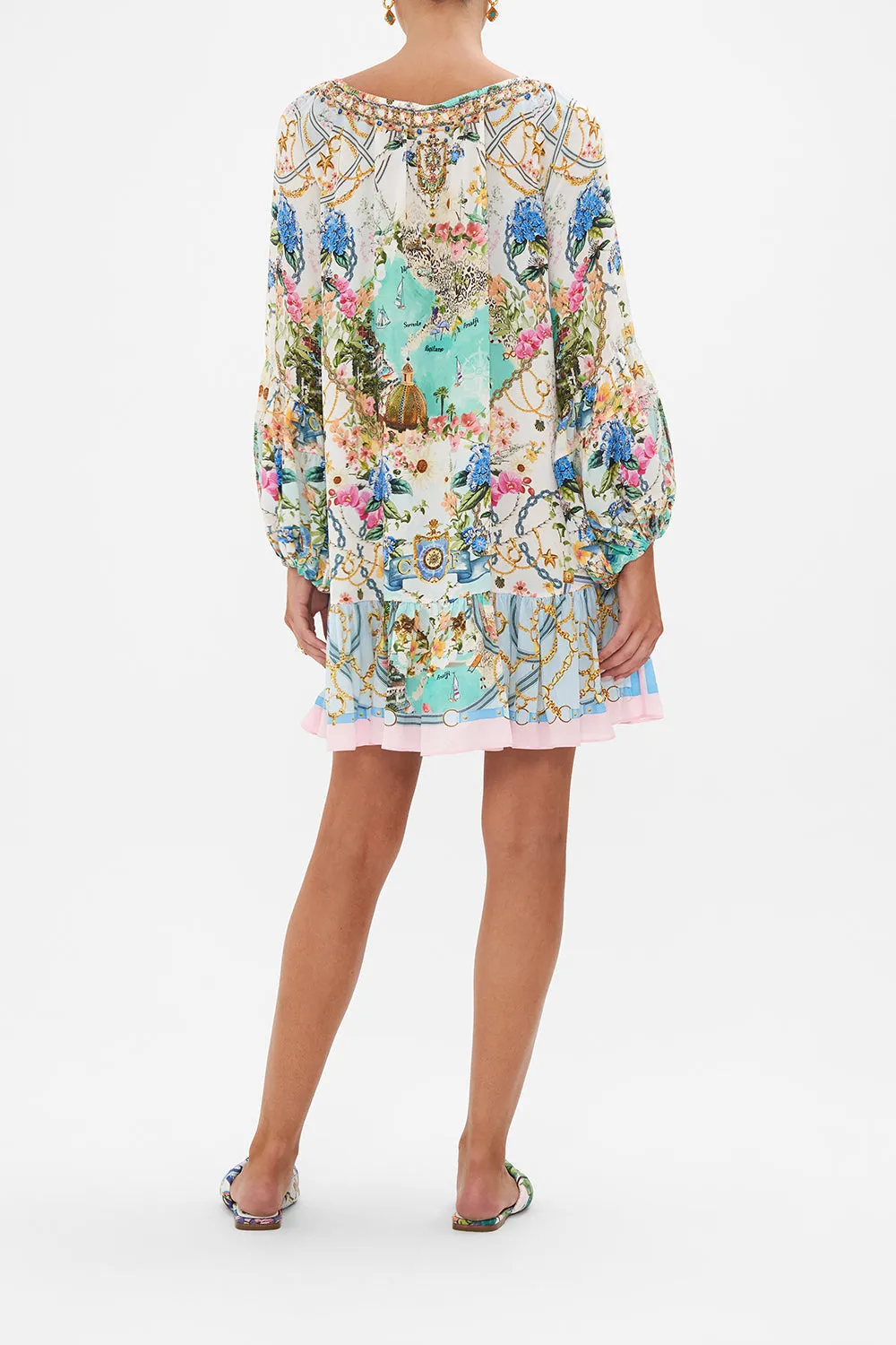 BLOUSON SLEEVE A LINE FRILL DRESS AMALFI LULLABY sold by Camilla product image thumbnail 2