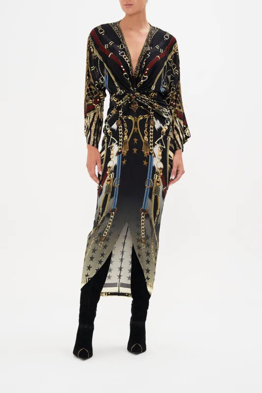 LONG SPLIT FRONT TWIST DRESS BOSS OF THE BRUMBIES sold by Camilla