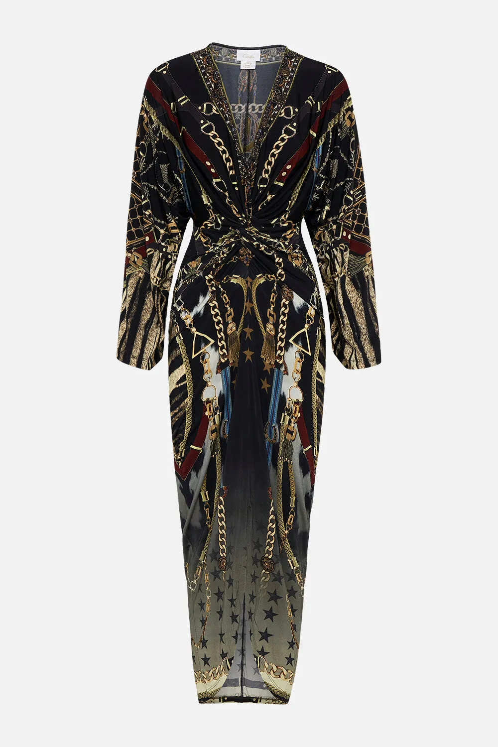 LONG SPLIT FRONT TWIST DRESS BOSS OF THE BRUMBIES sold by Camilla product image thumbnail 3