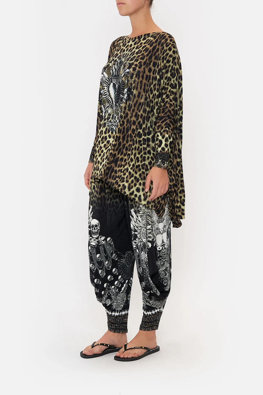 SCOOP NECK SLOUCH TEE ORDER OF DISORDER LOUNGE sold by Camilla product image thumbnail 4