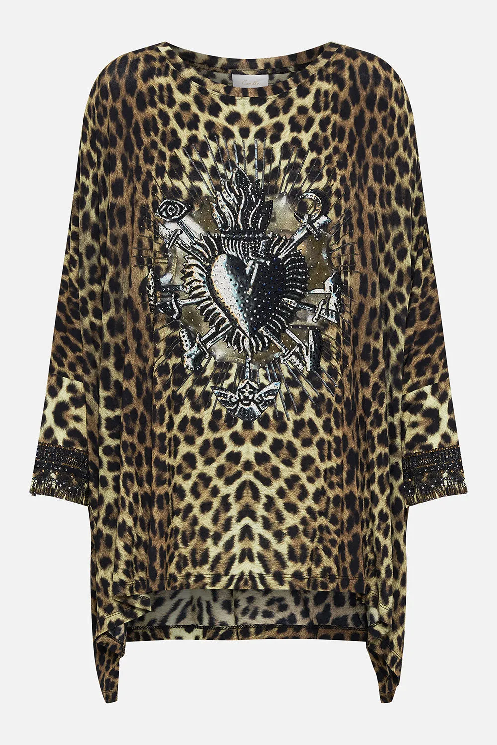 SCOOP NECK SLOUCH TEE ORDER OF DISORDER LOUNGE sold by Camilla product image thumbnail 3