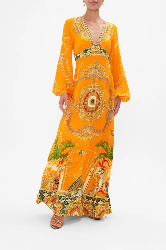 PRINTED LANTERN SLEEVE DRESS DANCING WITH THE BULLS sold by Camilla