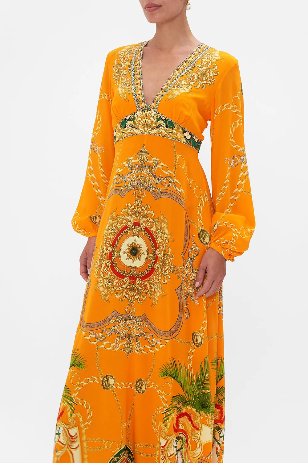 PRINTED LANTERN SLEEVE DRESS DANCING WITH THE BULLS sold by Camilla product image thumbnail 4