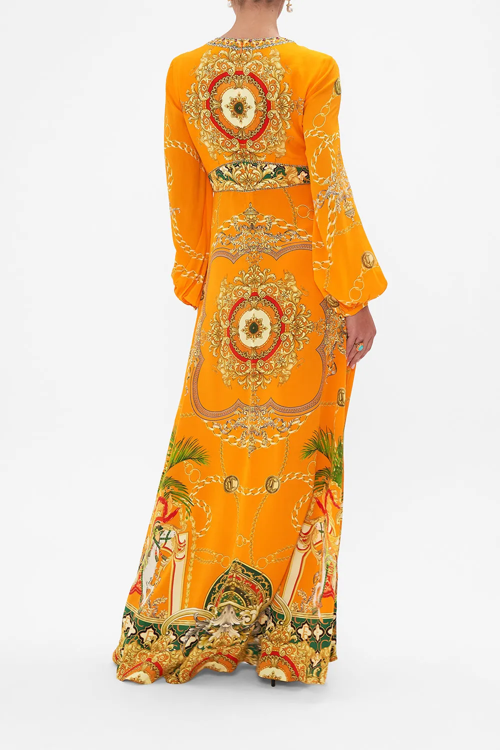 PRINTED LANTERN SLEEVE DRESS DANCING WITH THE BULLS sold by Camilla product image thumbnail 3
