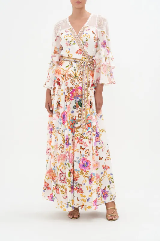 WRAP DRESS WITH RUFFLE SLEEVE SPIDER GIRL sold by Camilla