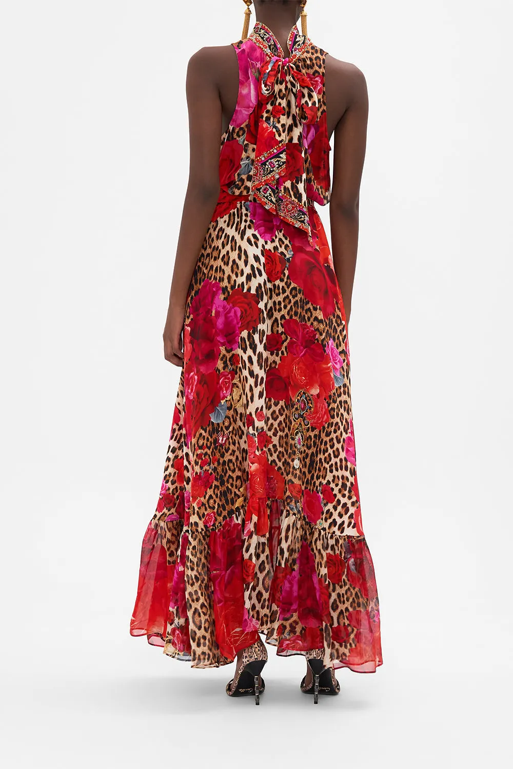 NECKTIE DRESS WITH ELASTICATED WAIST HEART LIKE A WILDFLOWER sold by Camilla product image thumbnail 2