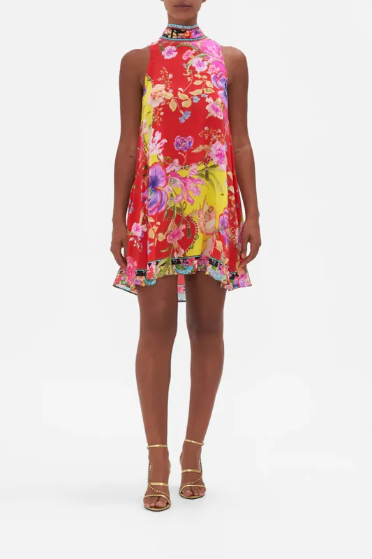 BACK NECK TIE SHORT DRESS THE BEETLES sold by Camilla