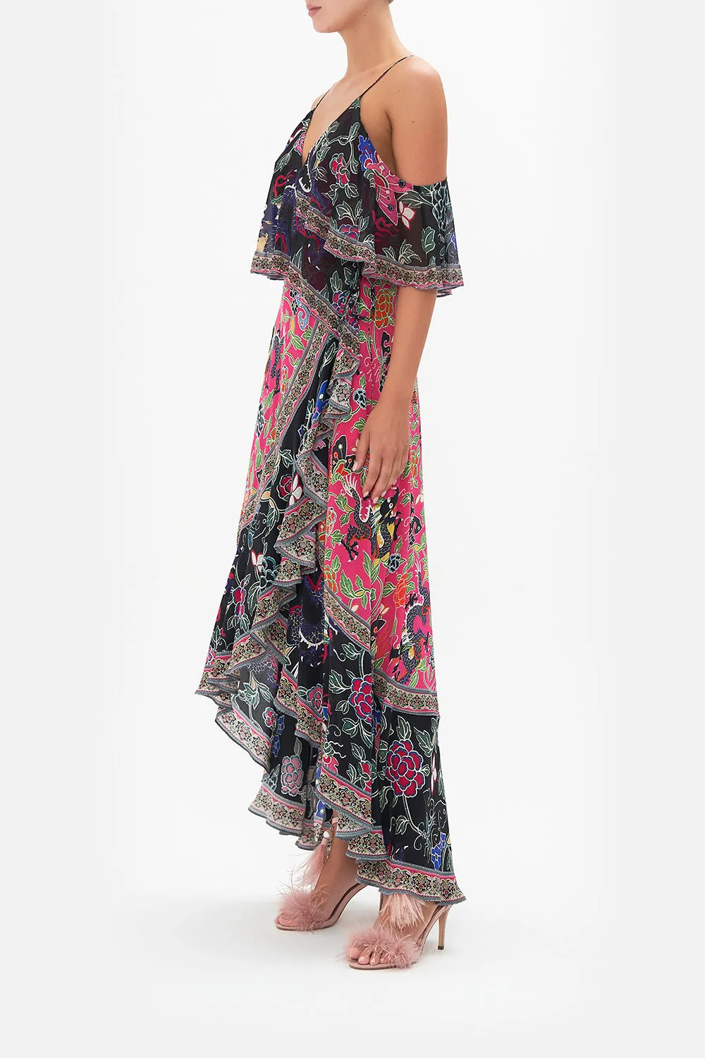 RUFFLE OVERLAYER WRAP DRESS TWILIGHTS TOKEN sold by Camilla product image thumbnail 4