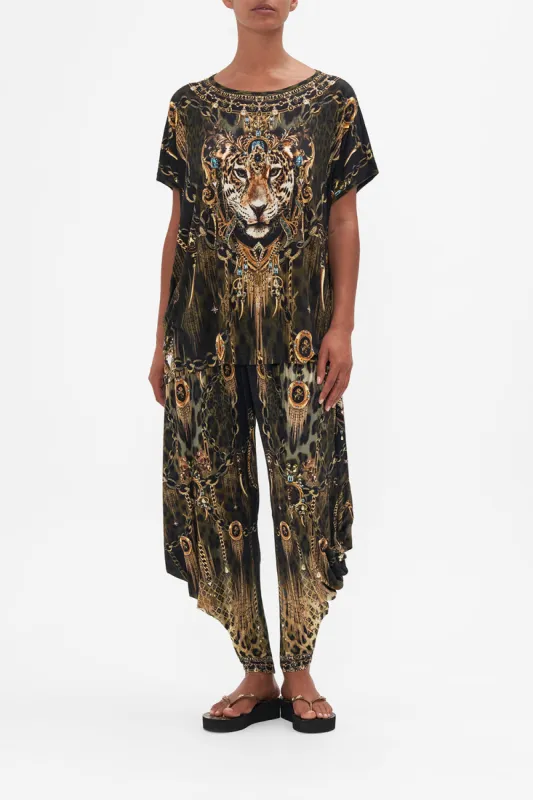 LOOSE FIT ROUND NECK TEE - ALL OVER PRINT LIONS MANE sold by Camilla