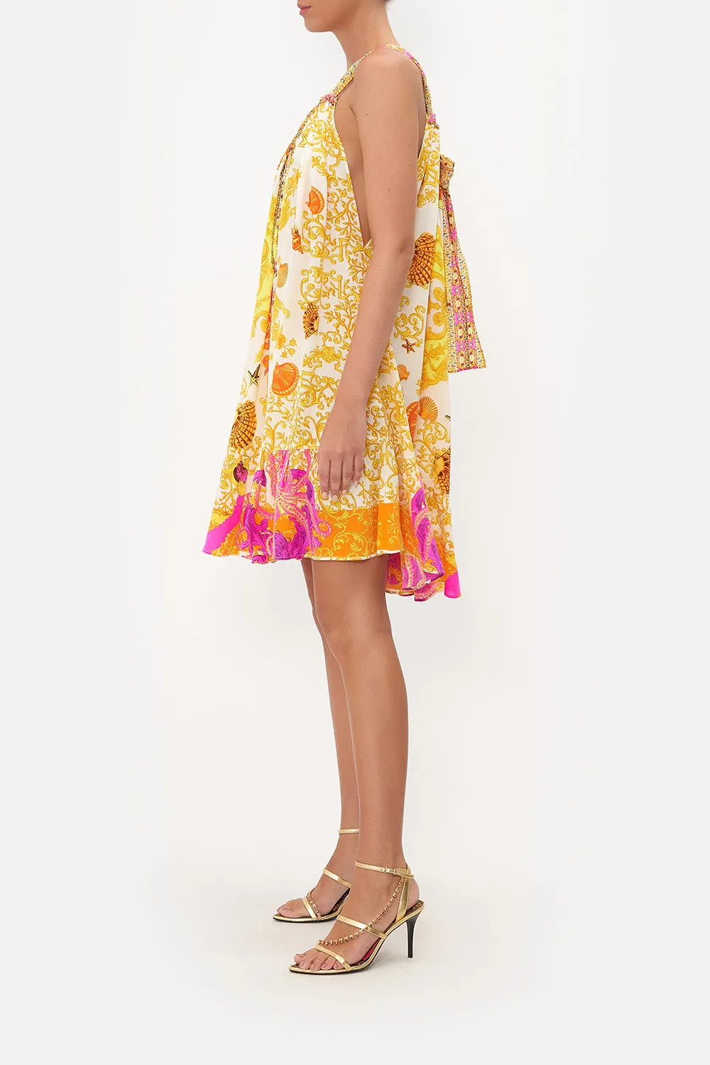 SHORT DRAWSTRING FRILL DRESS SQUID SQUAD sold by Camilla product image thumbnail 4