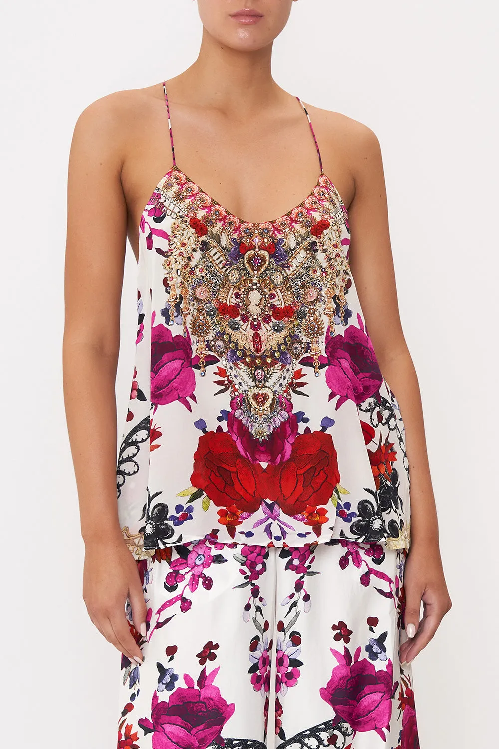 T BACK SHOESTRING TOP REIGN OF ROSES sold by Camilla product image thumbnail 5