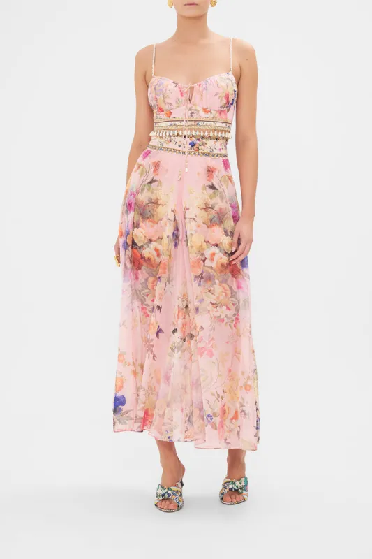 SHEER WIDE LEG PANT LETTERS FROM THE PINK ROOM sold by Camilla