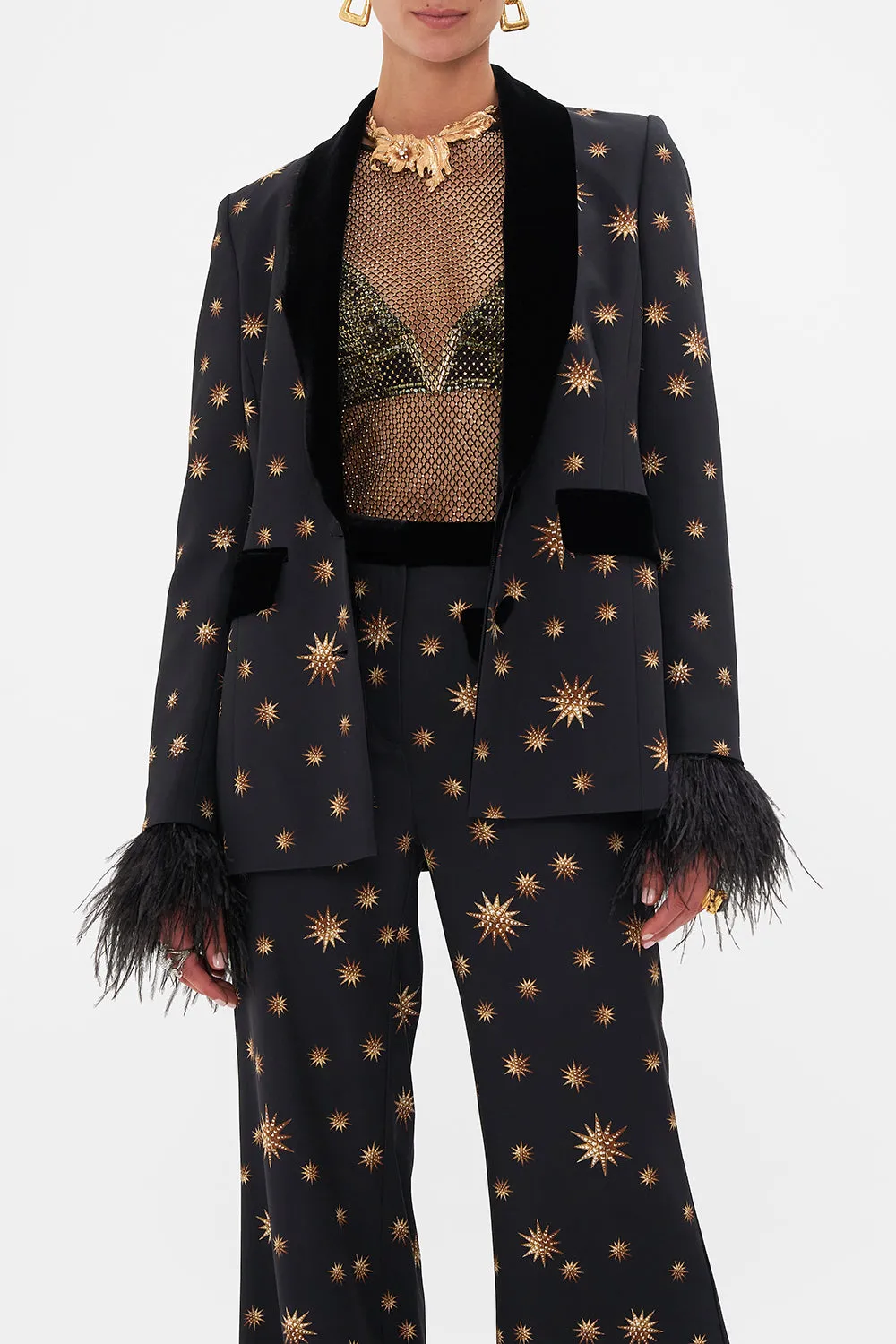 TAILORED SINGLE BREASTED JACKET SOUL OF A STAR GAZER sold by Camilla product image thumbnail 5