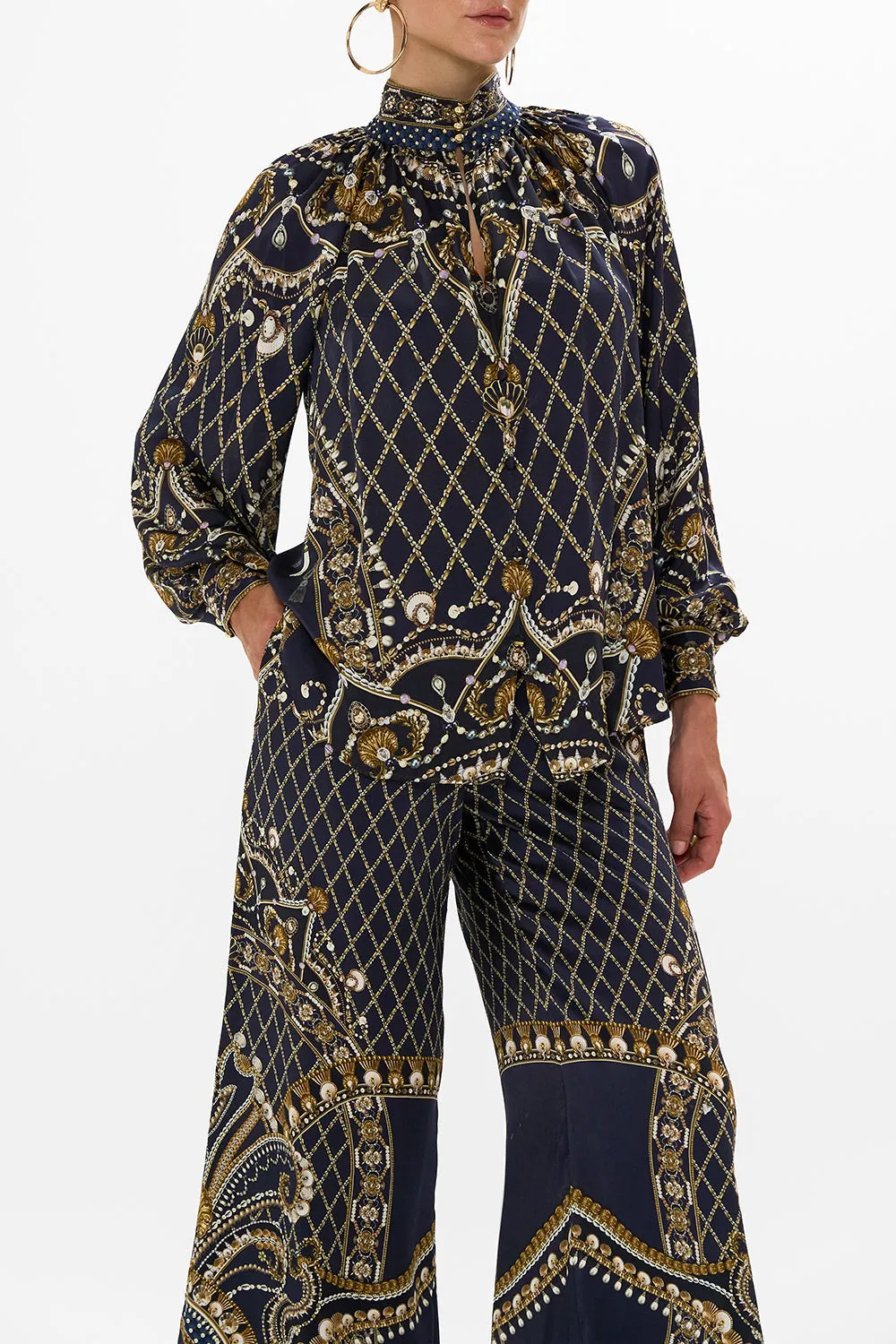 RAGLAN BUTTON UP SHIRT DANCE WITH THE DUKE sold by Camilla product image thumbnail 5