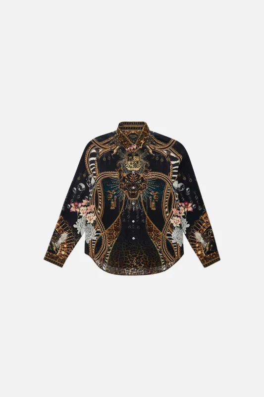 COLLARED LONG SLEEVE SHIRT ROCKSTAR ROYALTY sold by Camilla