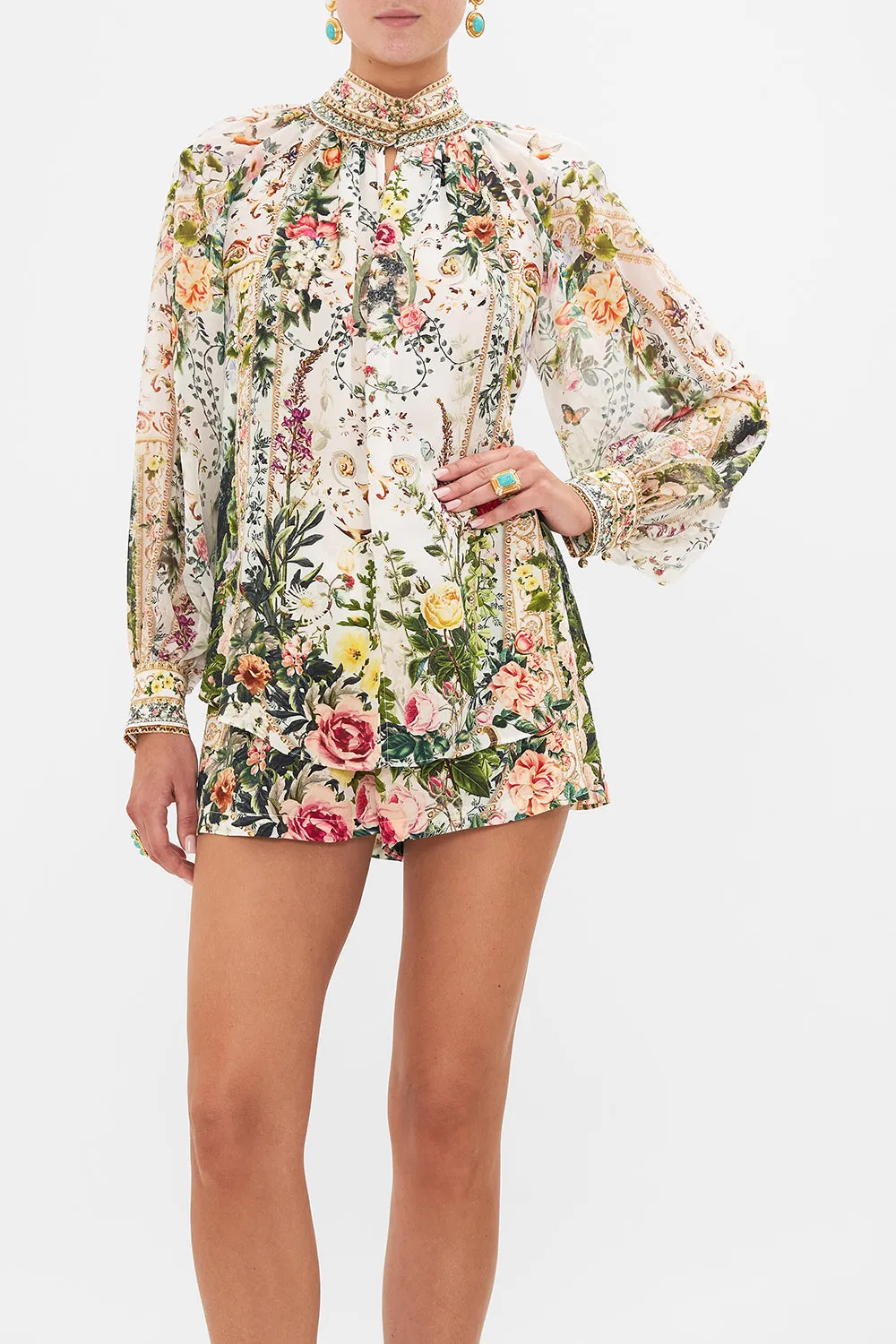 RAGLAN BUTTON UP SHIRT RENAISSANCE ROMANCE sold by Camilla product image thumbnail 5