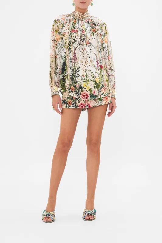 RAGLAN BUTTON UP SHIRT RENAISSANCE ROMANCE sold by Camilla