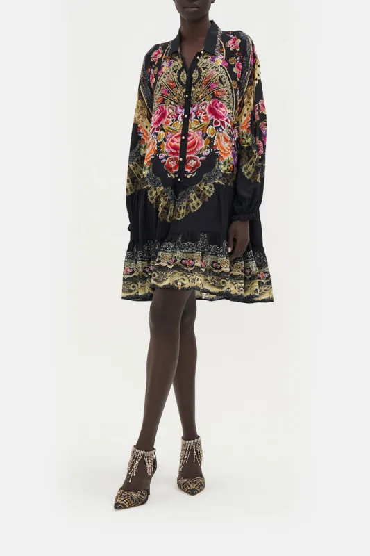 TIERED SHIRT DRESS DANCE WITH DUENDE sold by Camilla