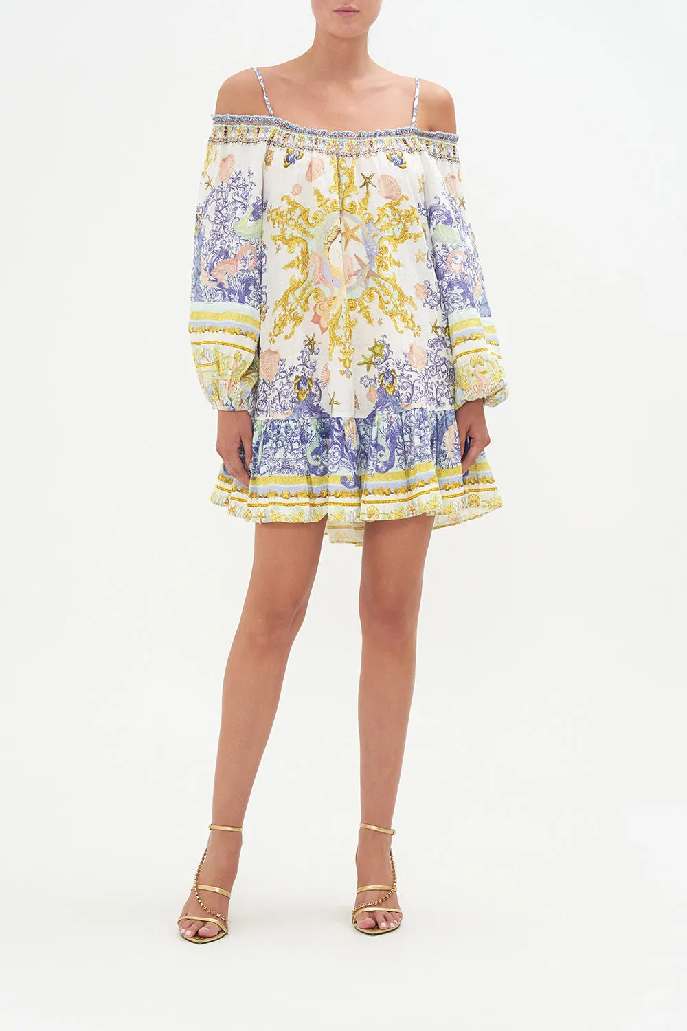 OFF SHOULDER DRESS WITH STRAPS STAR OF THE SEA sold by Camilla